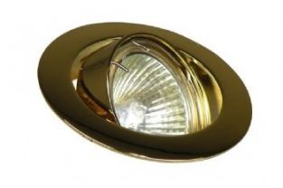 VB downlight kantelbaar messing